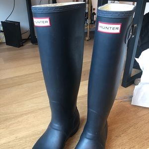 Tall Hunter Boots - Navy
